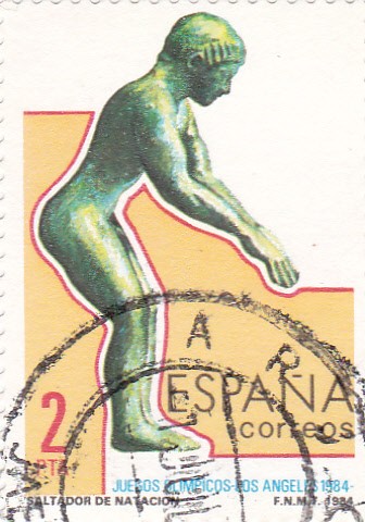 Juegos Olímpicos de Los Angeles-Saltador de Natación    (E)