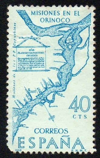 Forjadores de América - Plano de las misiones del Orinoco