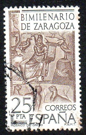 Bimilenario de Zaragoza - Mosaico de Orfeo