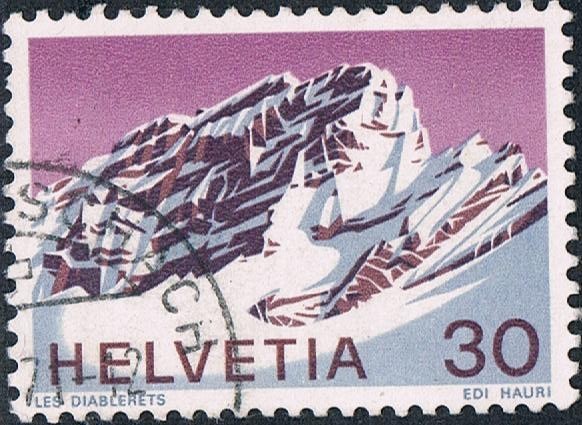 ALPES SUIZOS. LES DIABLERETS. Y&T Nº 884