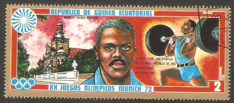 XX juegos olímpicos Munich 72, J. Davis, halterofília