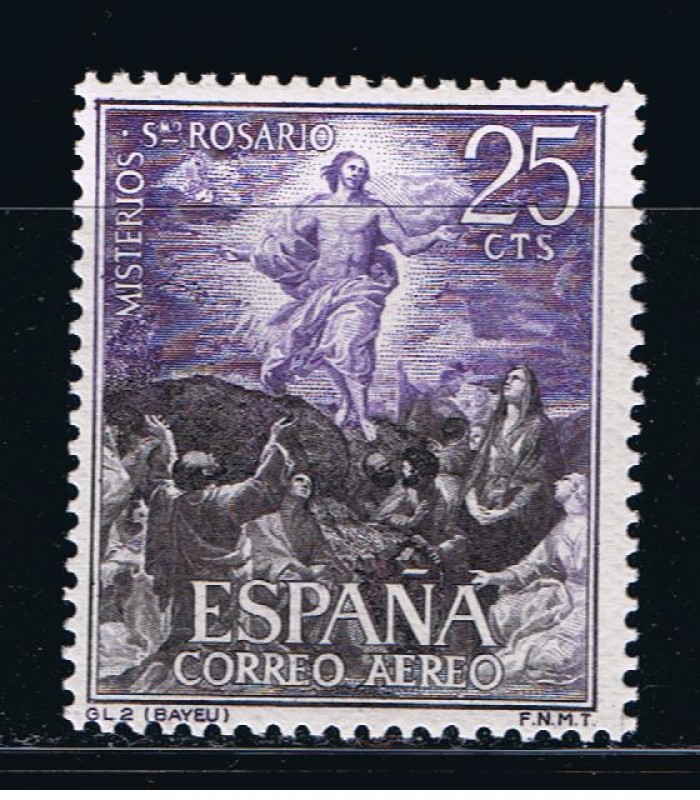 Edifil  1474  Misterio del Santo Rosario.  