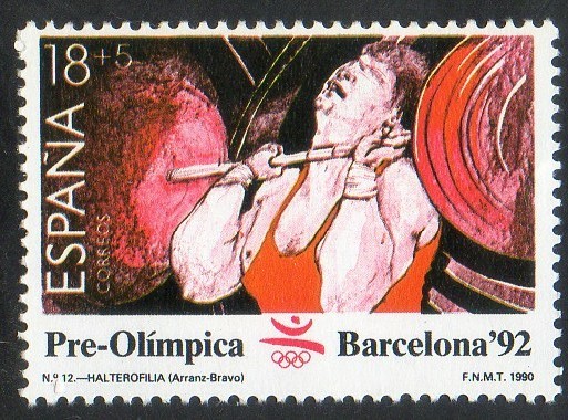 3054- Barcelona ' 92. I V Serie Pre-olímpica. Halterofilla.