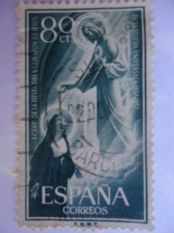 Día del Sello._ I Cent. de la fiesta del Sagrado Corazón de Jesús en la Iglesa Universal.Ed:1208