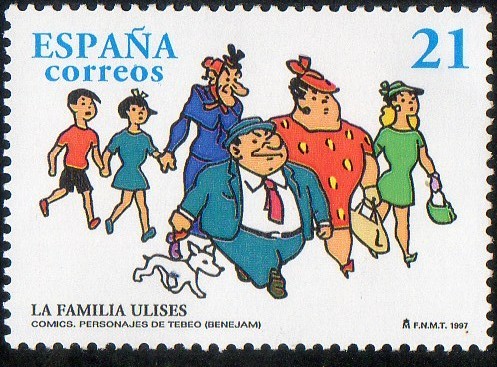 3486- Cómics. Personajes de tebeo. La familia Ulises.