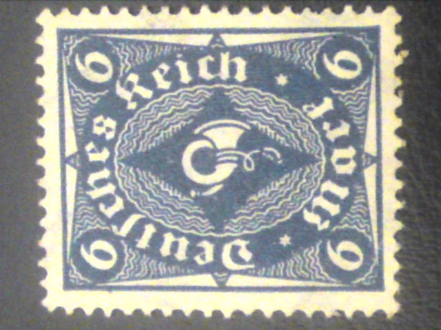 alemania1922,Post Horn 6M deutsches reich allemagne germany germania deutsches