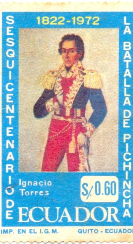 SESQUICENTENARIO DE LA BATALLA DE PICHINCHA-Ignacio Torres