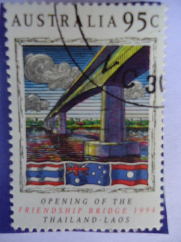 Opening of The Friendship Bridge  1994- Thailand-Laos