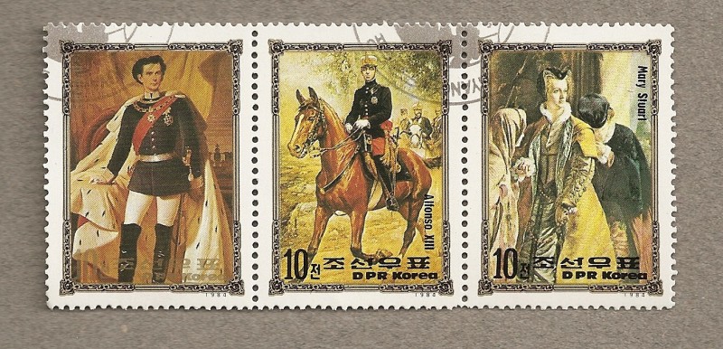 Personajes (Alfonso XIII,María Estuardo,Luis II)