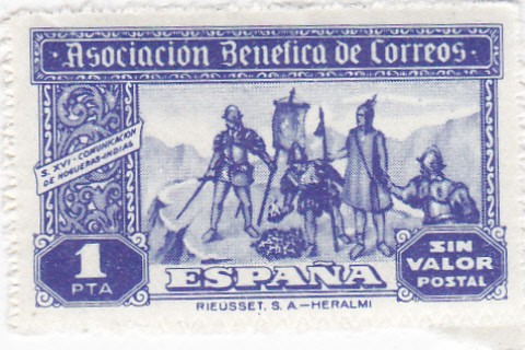 Asociación Benéfica de Correos-Comunicación de Hogueras Indias-Sin valor postal-     (k)