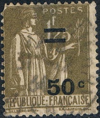 TIPO PAZ 1932-33 SOBRECARGADO. Y&T Nº  298