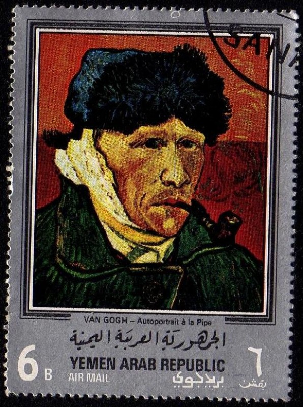 Autoportrait á la Pipe - VAN GOGH