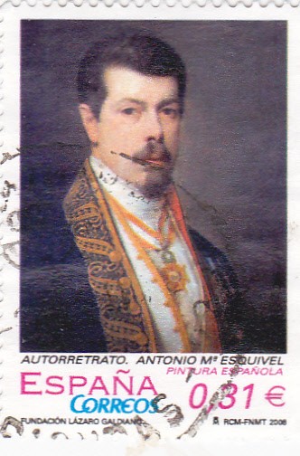 autorretrato Antonio Mª Esquivel       (k)