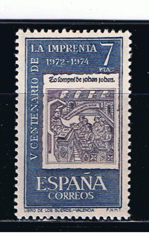 Edifil  2165  V Cente. de la Imprenta.   