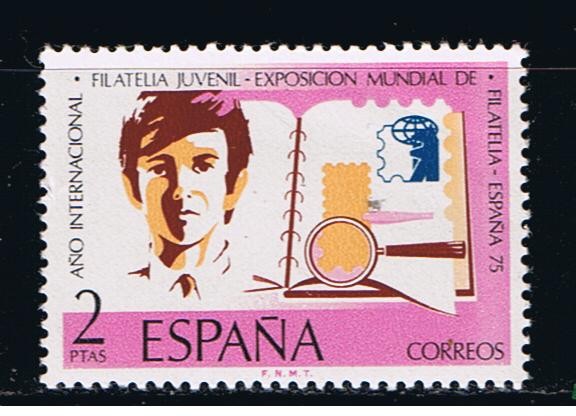 Edifil  2174  Exposición Mundial de Filatelia España 75 y Año Internacional de la Filatelia Juvenil.