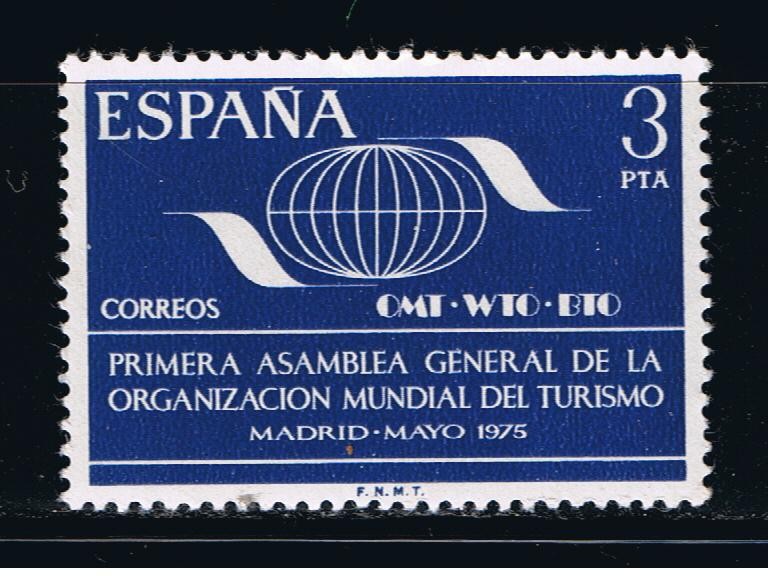 Edifil  2262  Primera Asamblea general de la Organización mundial del Turismo.  