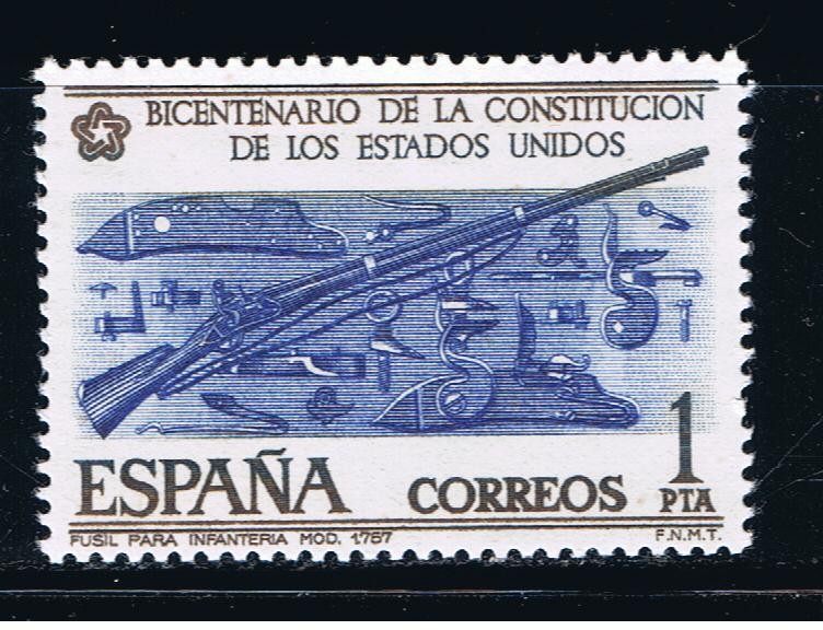 Edifil  2322  Bicentenario de la Independencia de los Estados Unidos.  