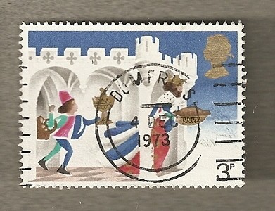 Paje en castillo