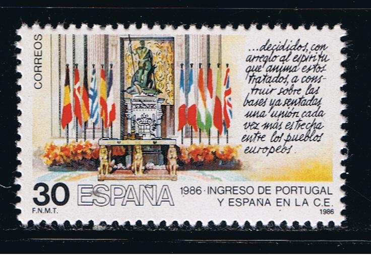 Edifil  2827   Ingreso de Portugal y España en la Comunidad Europea.  