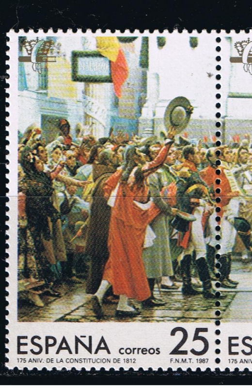Edifil   2887  175 Aniver. de la Constitución de 1812 .  