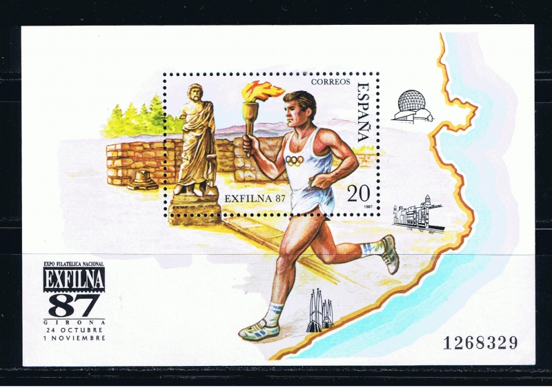 Edifil  2918  Exposición Filatélica Nacional  Exfilna¨87.  