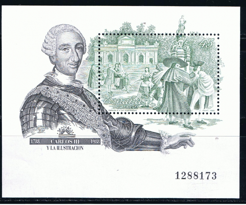 Edifil  2984  Carlos III y la ilustración.  