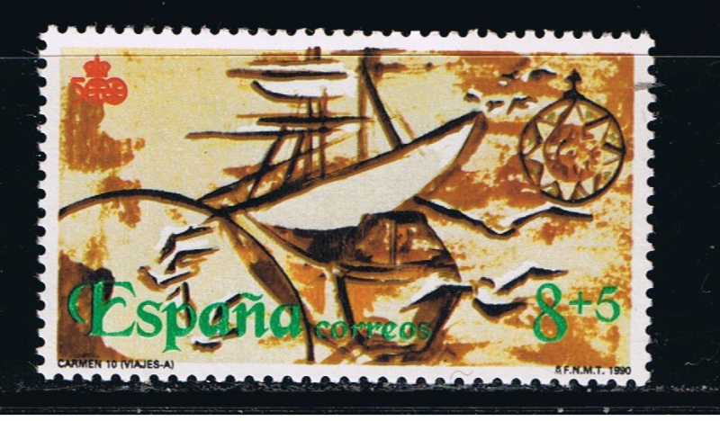 Edifil  3079  V Cente. del Descubrimiento de América. Viajes.  