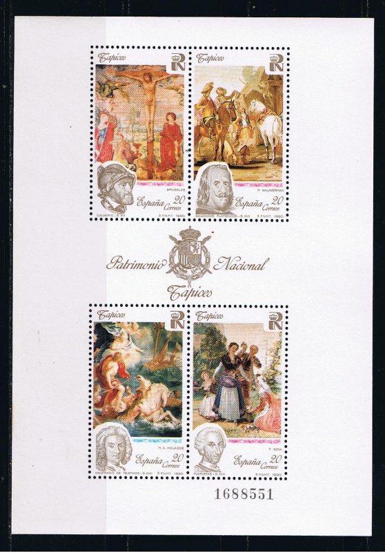 Edifil  3090  Patrimonio Artístico Nacional. Tapices.  