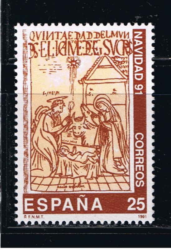 Edifil  3142  Navidad´91.  