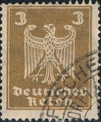 NUEVA ÁGUILA HERÁLDICA 1924-25. FILIGRANA B. Y&T Nº 348