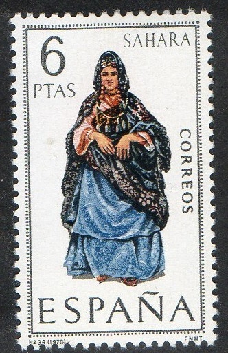 1951- Trajes típicos españoles. SAHARA.
