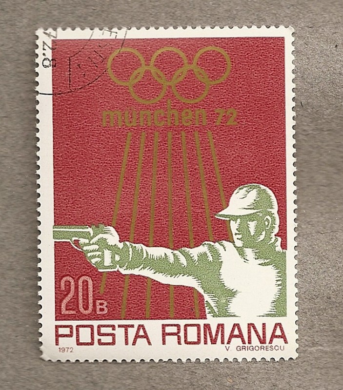 Tiro pistola olimpiadas Munich