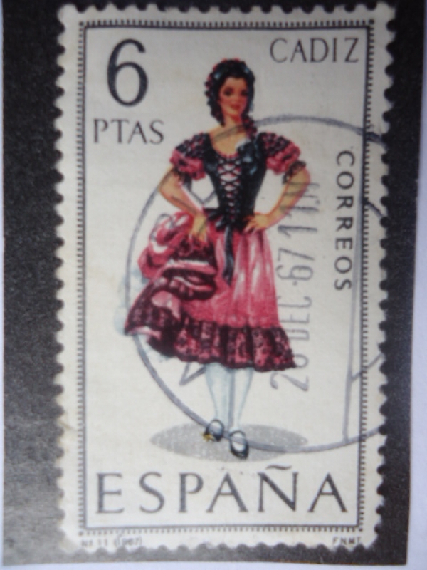 Ed:1777- Trajes Típicos Españoles- Cadiz -Nº11