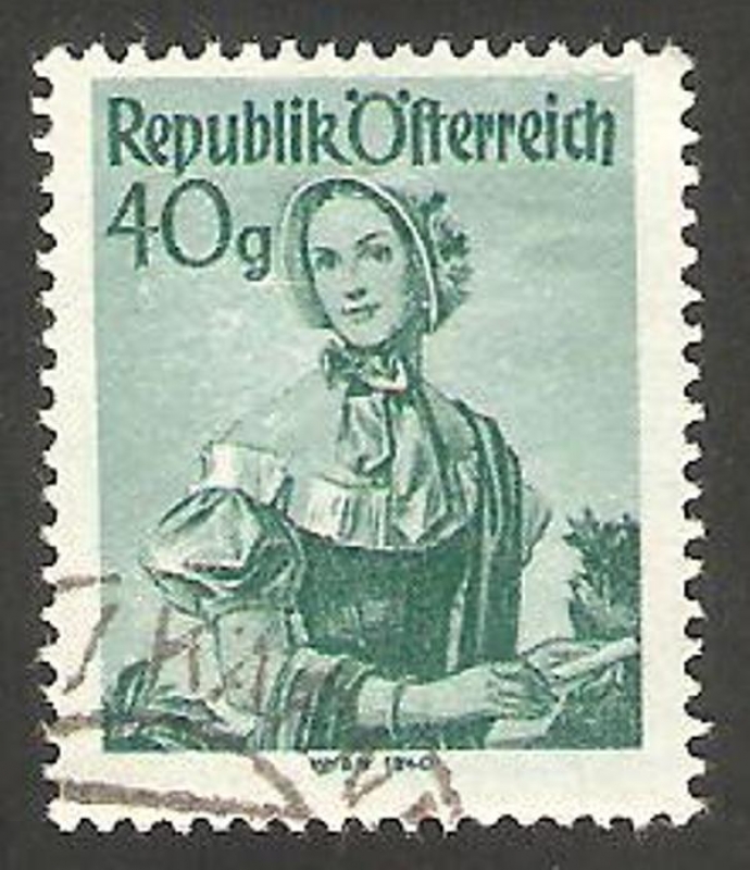 887 - Traje típico de Viena 1840