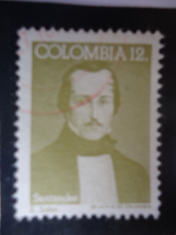 Francisco de Paula Santander /1792-1840) Bicentenario de su nacimiento - El hombre de las Leyes (Pin