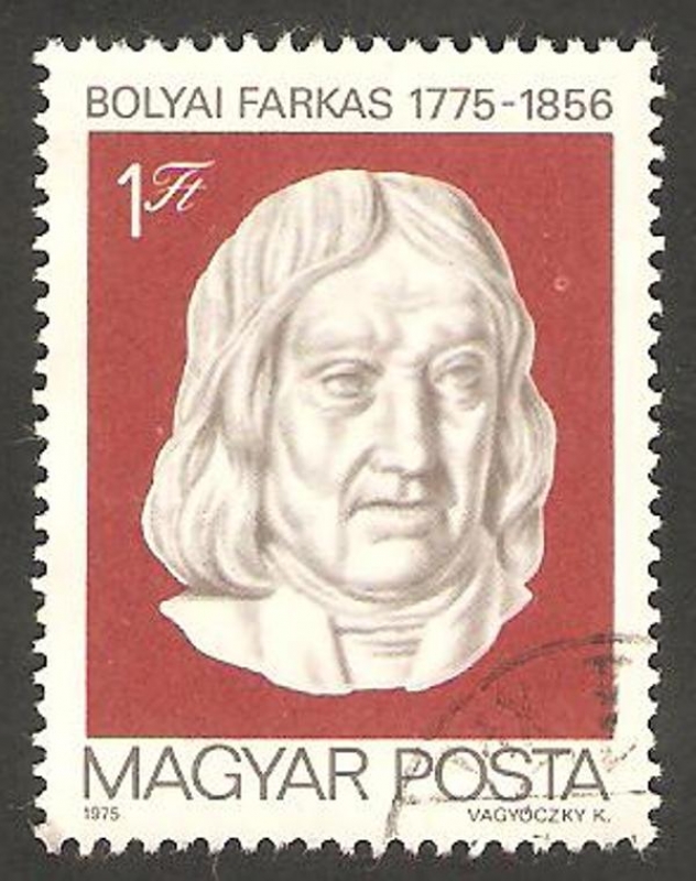 2421 - II Centº del nacimiento del matemático Farkas Bolyai