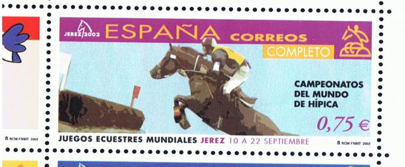 Edifil  3903  Juegos Ecuestres Mundiales. Campeonatos del Mundo de Hípica.  