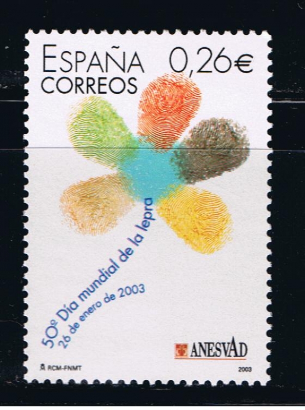 Edifil  3959  Día Mundial de la Lepra.  