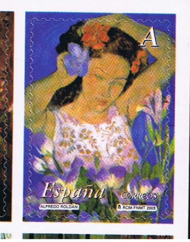 Edifil  4008  La mujer y las flores. 