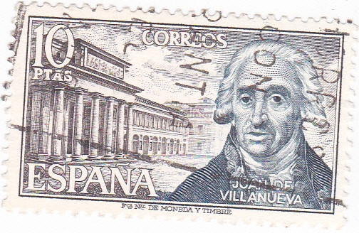 JUAN DE VILLANUEVA- Personajes españoles  (U)
