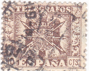 sello de TELÉGRAFOS  (V)