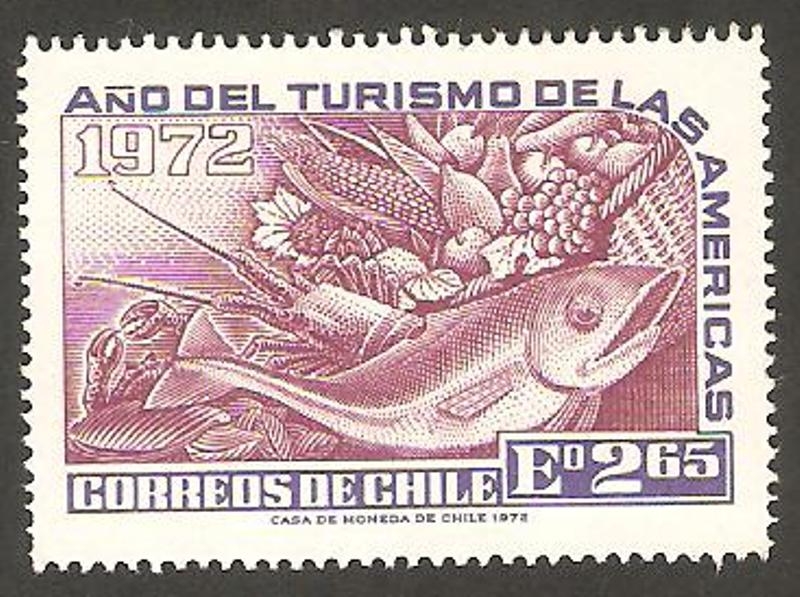 393 - Año del turismo de las américas, productos agrícolas y pescados