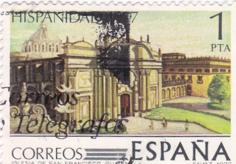 HISPANIDAD-1977  Iglesia de San Francisco Guatelama   (Y) 