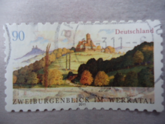Zweiburgenblick im Werratal