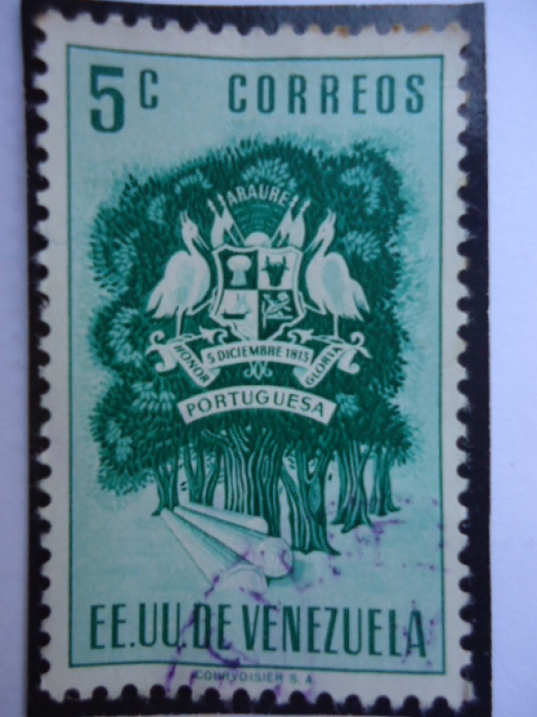 E.E.U.U de Venezuela- Estado: Portuguesa- Escudo