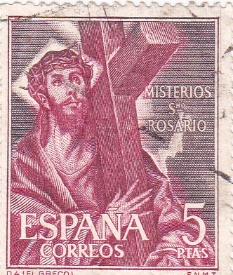 Cristo con la Cruz - Misterios del Santo Rosario (1) VENTA