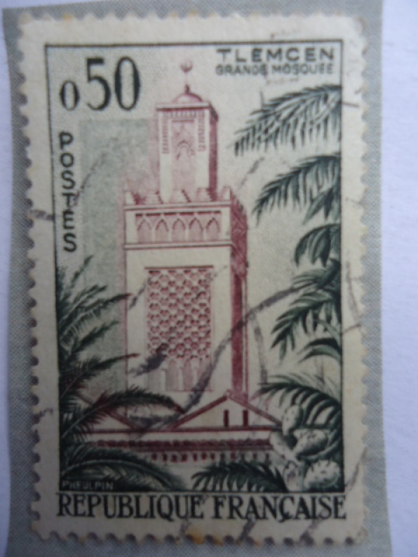 Tlemcen-Grande  Mosquee-Serie Turística.