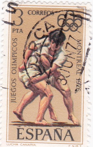 JUEGOS OLÍMPICOS MONTREAL 1976 lucha canaria  (2)