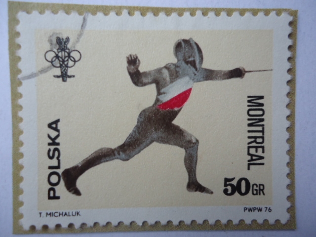 Olimpiadas de Montreal-Esgrima - Emblema