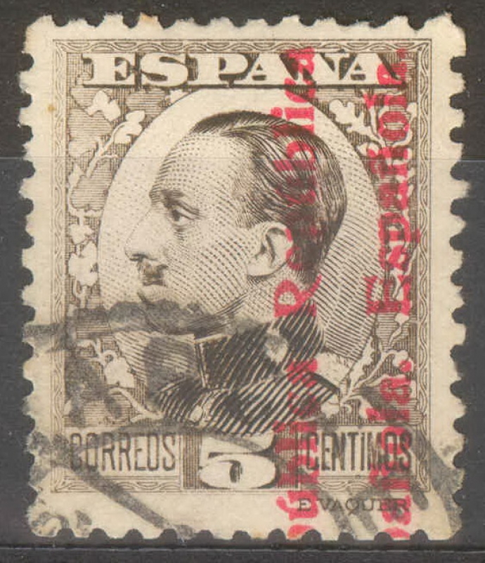 ESPAÑA 594 ALFONSO XIII SOBRECARGADOS 